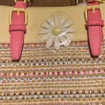 Betsey Johnson  Bag XOBECA-U Straw Tote - Yellow Floral Daisy 118.0 NWT Photo 2