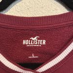 Hollister Maroon V-Neck Sweater with Sporty Style Photo 1