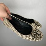 Tory Burch  | Snakeskin Black White‎ Flats 7 Polka Photo 1
