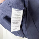 Loft  Navy Blue Heavy Weight Top Beaded Wave Sun Short Sleeve Shirt Size Small‎ Photo 2