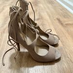 Vince Camuto | Women's Brown Lace-Up Heels Photo 2