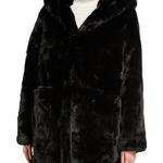 Love Token Faux Fur Hooded Coat Size XS Photo 0