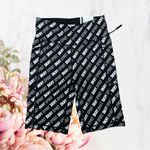 DKNY  Women's Black and White Logo Bike Shorts Photo 1