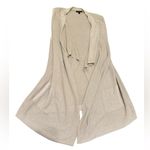 Banana Republic  Waterfall Knit Vest Sweater Tan Womens Sz L Photo 3