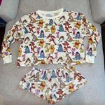 Disney Winnie the Pooh Printed Pajama Set Size Small Photo 0