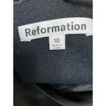 Reformation  Niri Silk Satin Draped Off Shoulder Long Sleeve Crop Blouse Top 10 Photo 2