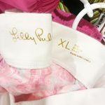 Lilly Pulitzer  Women Size XL Pink The Beach Pant Linen Wide Leg Drawstring Photo 3