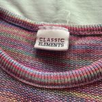Classic Elements vintage colorful threads sweater Photo 2