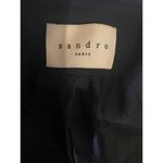 Sandro  Blazer Jacket 4/6 Blue Viscose Business Casual Holiday Office One Button Photo 2