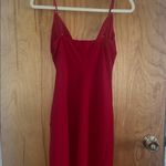 Emerald Sundae  Vibrant Red V-Neck Dress Photo 4