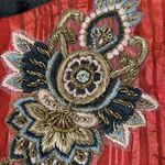 Soft Surroundings Luxurious Embroidered Kaftan Swim Cover Up Size L Cruise Wear Photo 6