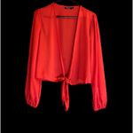 Nasty Gal Sheer Cover Top. Ties at waist or roll to just under bust Photo 2