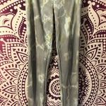 Onzie  Diagonal Stripe Leggings Full Length Small Medium Blue Green Photo 0