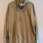 Abercrombie & Fitch Abercrombie Soft A&F Essential Half-Zip Sweatshirt Light Green Size L Photo 0