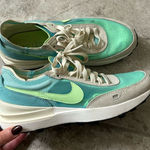 Nike women’s waffle one bleached aqua lime glow Photo 0