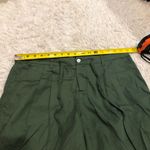 House of Harlow 1960 Milo Tencel Straight Leg Pants Army Green‎ Size Medium Green Photo 5