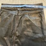 Paige Jasmine Sparkle Coating Skirt Front Black Metallic Mini A-Line Size 27/4 Photo 4