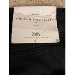 ZARA NWT Signature Slim Fit / Full Length / High Rise Jeans in Black Size 0 Photo 11