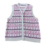 Northern Reflections Northern Reflections Women's Vintage Floral Print Sweater Vest Large Photo 0