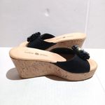 Lindsay Phillips Black Devon Wedge Sandals-Size 7-Interchangeable Clips-Lalita Photo 3