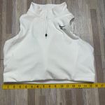 Nike Air Swoosh 1/2 Zip White Sports Bra, Size 2XL Photo 11