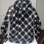 Burton  Black and White Plaid Ski Jacket Photo 5