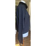 Under Armour Women's Rival Fleece Wrap Neck Pullover Loose Black Sweater SZ SM Photo 3