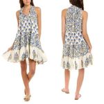 Anthropologie Ro’s Garden Bella Cotton Dress Blue Photo 2