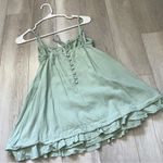 Princess Polly  Dress linen empress of love mini womens Green (size 2) coquette Photo 7