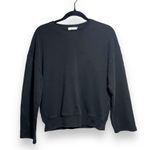 Good American Summer Crew Sweatshirt in Black Size 0 (XS) Photo 1