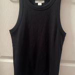 Outerknown  Black Ribbed Tank Top Photo 0