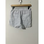 Quince 100% European Linen Drawstring Shorts Blue Pinstripe EUC Size XS Photo 5