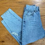 Princess Polly Light Blue High Rise Distressed Jeans Photo 4