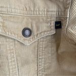 Abercrombie & Fitch Beige Corduroy Cropped Jacket Medium Faux Sherpa VTG Y2k Photo 3