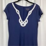 Lilly Pulitzer Navy Blue Brewster Short Sleeve T-Shirt Dress Sz.S Photo 6