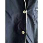 J‎ Crew Women's Medum Navy Pajama Top Collared Classic Preppy Blue Size M Photo 3