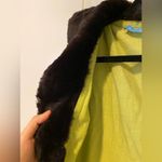 White + Warren women fur jacket women cardigan size S Green Photo 3