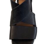 Bussola  Leather Postdam Criss Cross Sandals Black Size 6 Photo 6