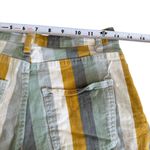 Altar'd State Multicolor Striped Denim Shorts Size Medium Photo 2
