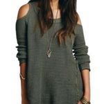 Free People Army Green Sunrise Cold Shoulder Top Size Medium Photo 1
