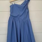 NBD Women’s Medium Gelina One Shoulder Periwinkle Mini Dress New Photo 4