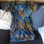 Calvin Klein Colorful Short Sleeve Shirt Dress 6 Photo 2