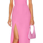 Amanda Uprichard  x Revolve Cherri Strapless Maxi Gown In Shocking Pink Photo 0