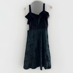 Donna Ricco  Off The Shoulder‎ Satin Jacquard Fit & Flare Dress in Emerald 12 NWT Photo 10