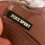 PINK - Victoria's Secret  Women's Crushed Velvet V-Neck Racerback Sports Bra Pink S Photo 2