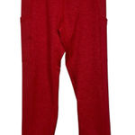 Aerie OFFLINE By The Hugger Red Heathered High Waisted Leggings with Pockets S Photo 0