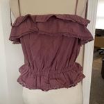 American Eagle  Crochet Lace Blouse Crop Peplum Cottagecore Spaghetti Sz … Photo 1