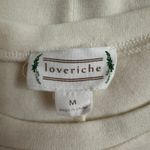 Loveriche Crochet Granny Square Trim Cream Sweater Boho Cottagecore Size M White Size M Photo 1