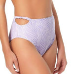 California Waves California‎ Waves Purple Tie Dye Stretch Smocked High Waisted NWT Photo 0