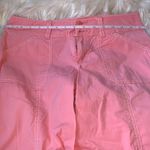 Bebe Women's Size 2 Pink Cargo Wide Leg Capris Photo 6